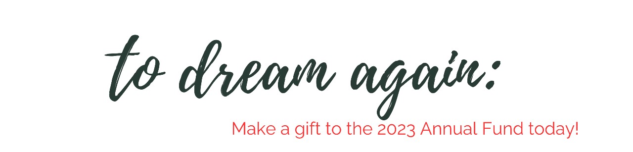 to dream agan: make a gift to the 2023 Annual Fund