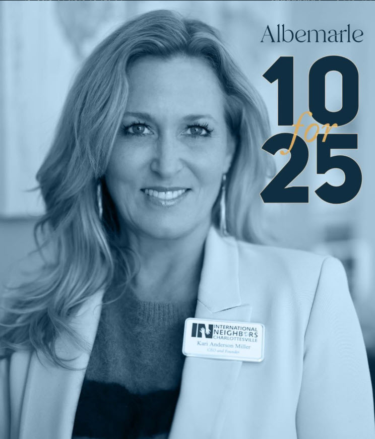 Kari Anderson Miller named one of Ablemarle's 10 for 25